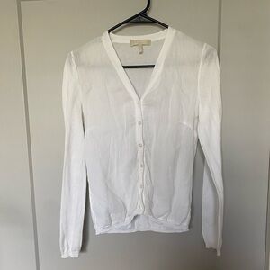 S Max Mara silk cashmere button front cardigan easy living